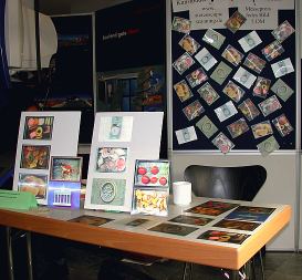 Pr�sentationssstand bei Ausstellung EVA2001